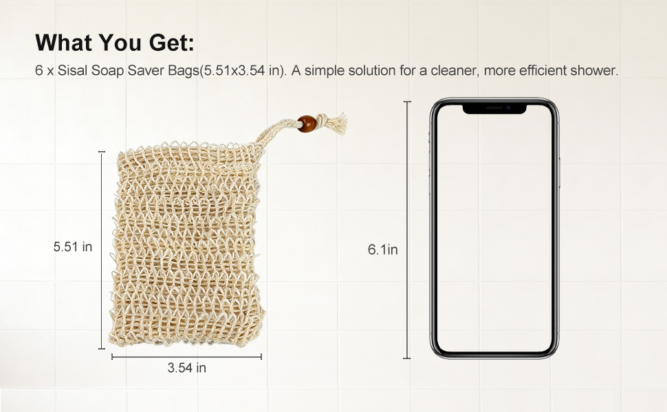 Soap Bag size