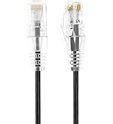 Cable Leader Ultra Slim Cat6 28 AWG UTP Snagless Ethernet Network Patch Cable (15 Foot (1 Pack), ...