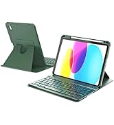 RAYMCRAFT for iPad 11th(A16, 2025)/10th Generation Case with Keyboard, 360° Rotatable Case & Deta...