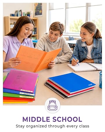 MIDDLE SCHOOL - Stay organized through every class