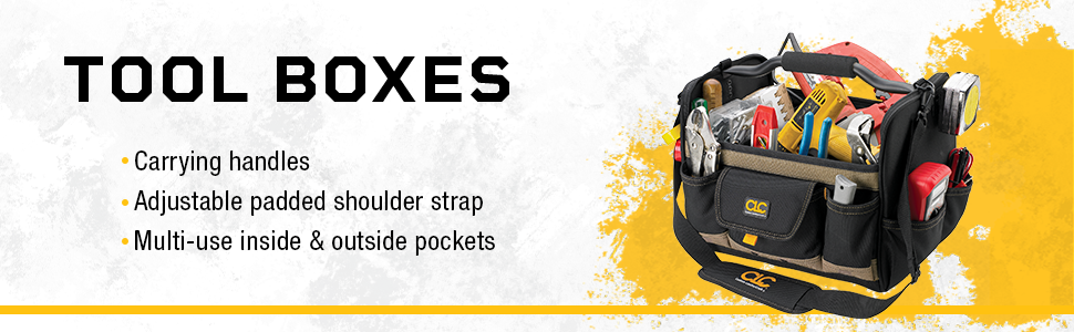 Soft tool bag storage heavy duty durable custom leathercraft clc quality construction tradesman