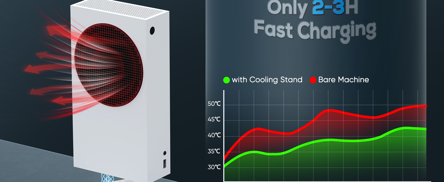 cooling fan stand for xbox series s