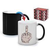 DS. DISTINCTIVE STYLE Color Changing Mug Magic Mug for Sublimation Ceramic Middle Finger Coffee C...