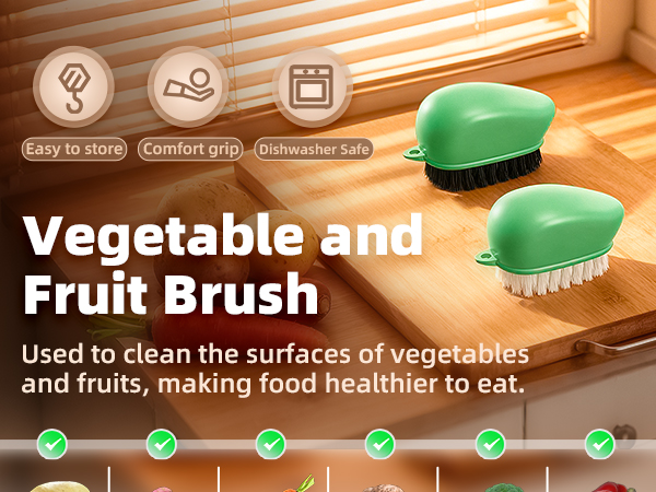 Vegetable Brush Scrubber for Food