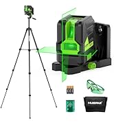 Huepar Laser Level with 60in Tripod, 1/13 High Accuracy Self Leveling Green Cross Line Lazer Leve...