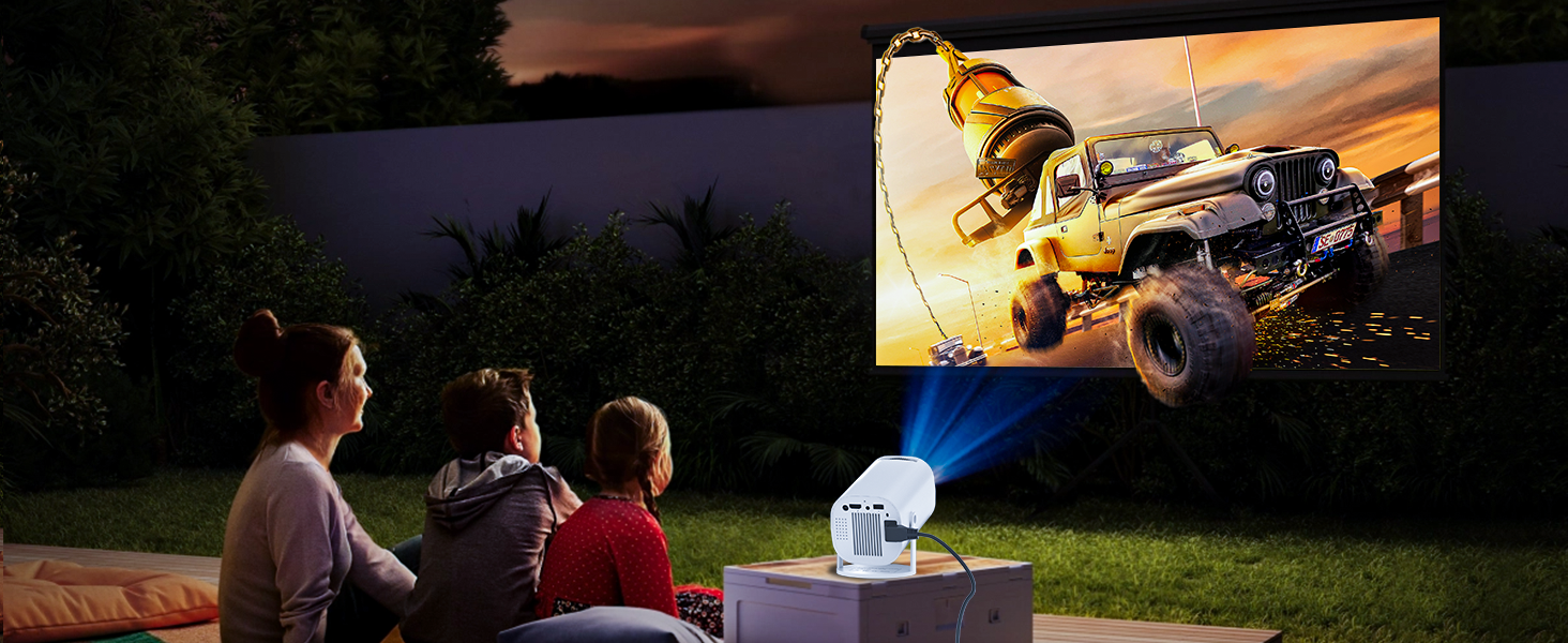 outdoor movie projector