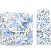 JINSI Foldable Floral Period Bag, Sanitary Pad &amp; Tampon Organizer | Dual pockets, washable cotton...
