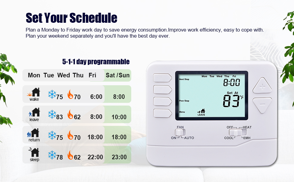 heat pump thermostat for home