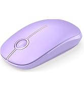 Unipows Wireless Mouse - 2.4G Slim Portable Computer Mouse with Nano Receiver, Less Noise Mobile ...