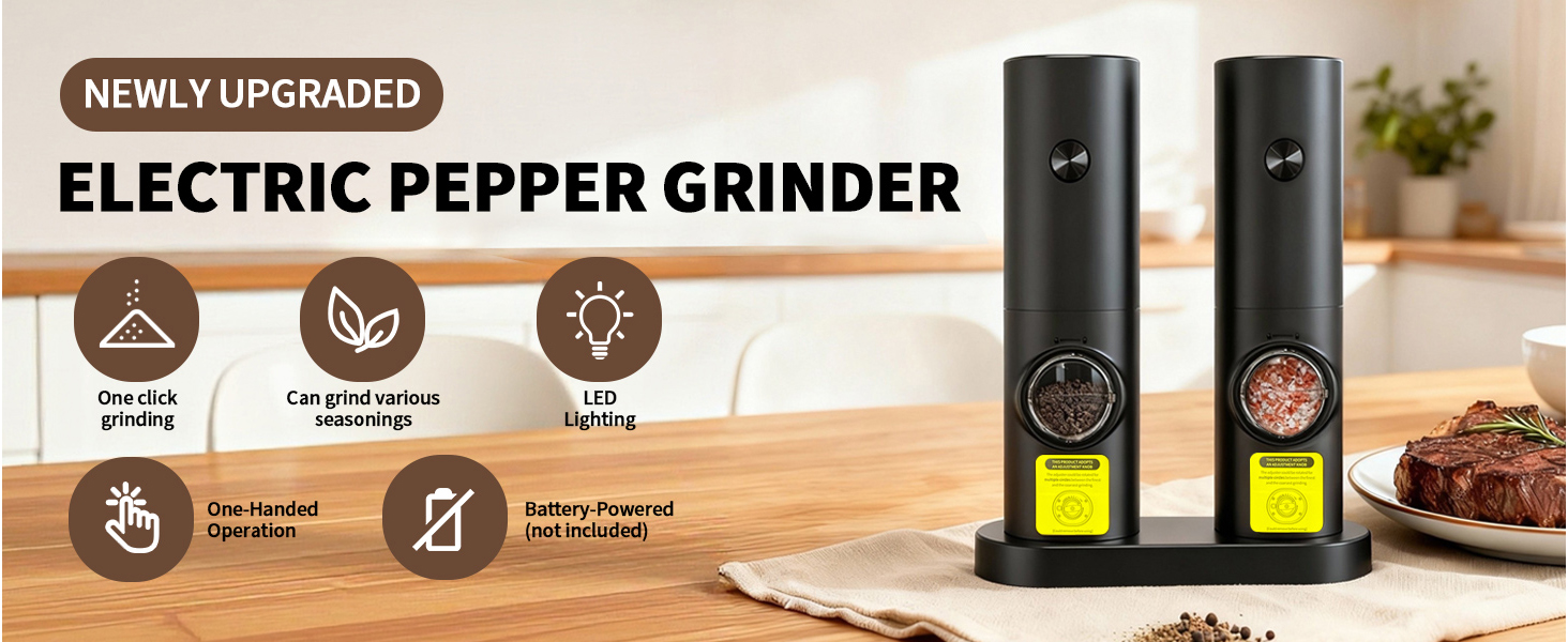 Electric pepper grinder