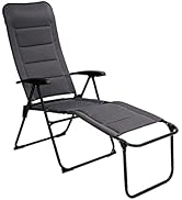 SUNNYFEEL Reclining Folding Camping Chair, Patio Lounge Chairs for Adults, High Back 4 Position A...