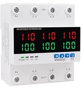 KNMIPJD Three-Phase Four-Wire Voltage Monitoring Relay AC/DC 110V 100A Adjustable Over and Under ...