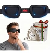 Fismool 100% Blackout Sleep Eye Mask for Women Men, Zero Pressure Sleeping Mask - Sleeping Mask a...