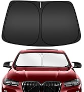 ARISMOTOR Windshield Sun Shade for BMW X4 2019-2025, Custom Fit Foldable Front Window Sunshade Su...