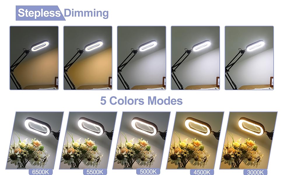 Square Magnifying Glass with Light