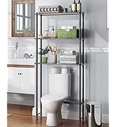 AmazerBath Bamboo Over The Toilet Storage Shelf, Over Toilet Bathroom Organizer Rack, 3-Tier Bath...