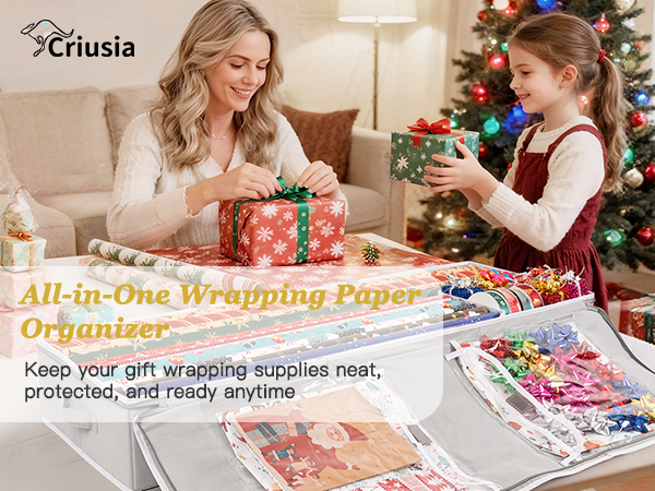 Gift Wrapping Paper Organizer Storage