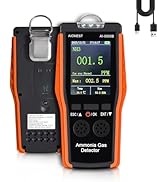 Ammonia NH3 Gas Detector Handheld Ammonia Sensor, AIOMEST Medidor Amoniaco Meter AI-9000B Monitor...