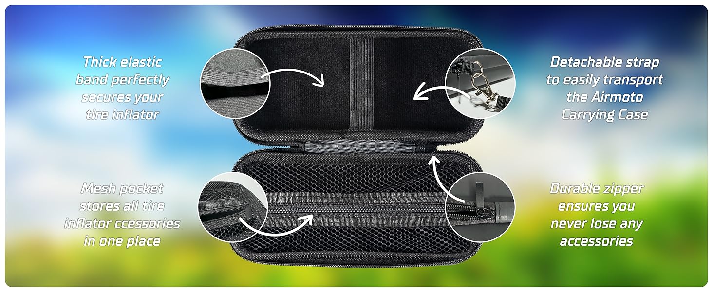 mesh pocket needle connector fit handheld psi portable car bike accessory tailored organizer hard