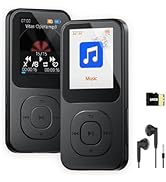 Retro-Style MP3 Player with Bluetooth 5.3, 64 GB Mini Music Player for Sports with Built-in Speak...