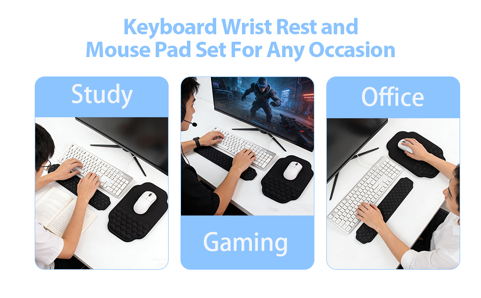 keyboard and mouse pad set
