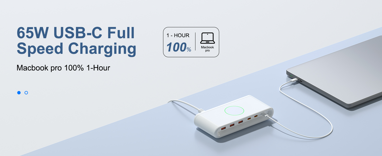 65W USB C full speed charging for macbook