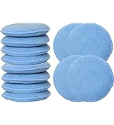 Simple Houseware Car Wash Sponge Wax Microfiber Applicator Pads, 12-Pack