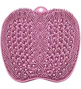 BESKAR Shower Foot Scrubber Mat with Non-Slip Suction Cups, Foot Spa Brush for Cleaning &amp; Exfolia...