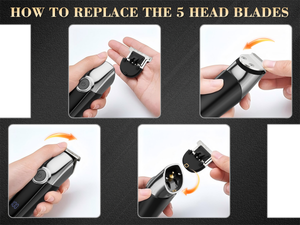 REPLACE THE HEAD BLADES