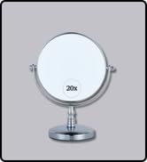 20X Magnifying Makeup Mirror for Desk and Countertop - 20x/1x Double Sided Make Up Vanity Mirror