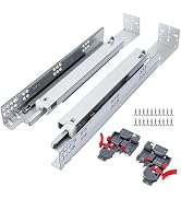 LONTAN 1 Pair Undermount Soft Close Drawer Slides 21 Inch Full Extension Drawer Glides with 3D Ad...