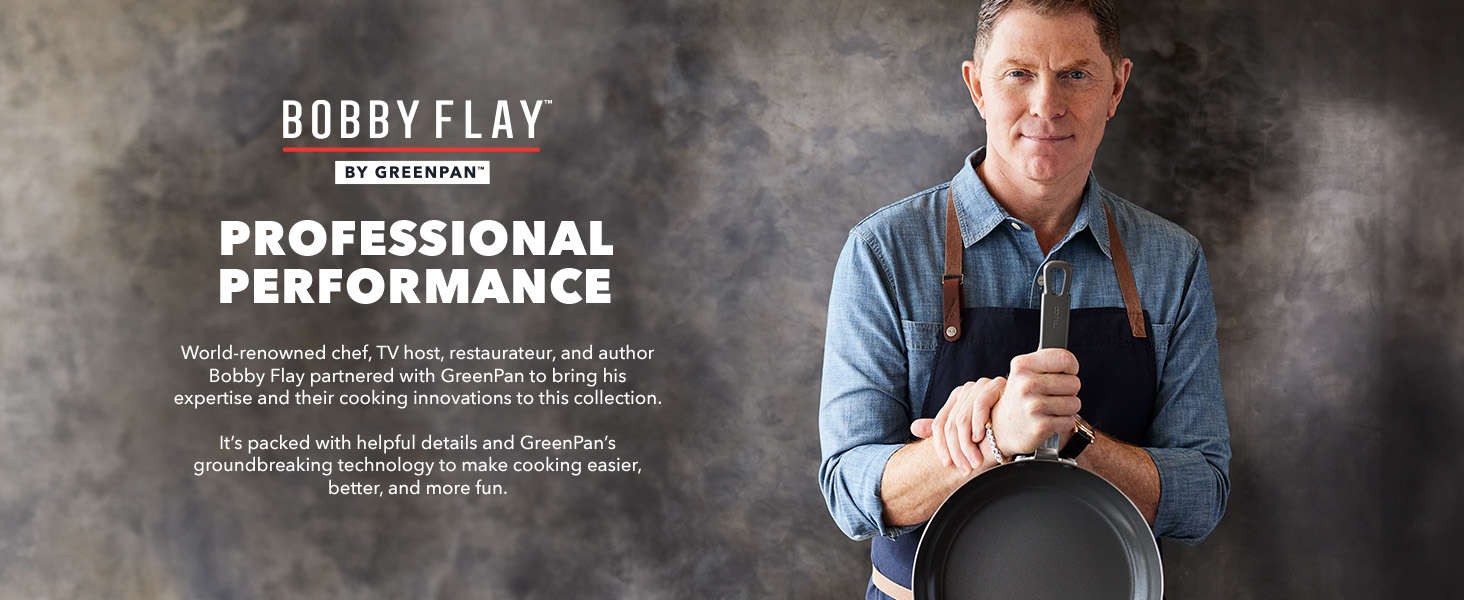 GreenPan, Ceramic Nonstick, PFAS-Free, Non-Toxic, Cookware, Frypans, Bobby Flay