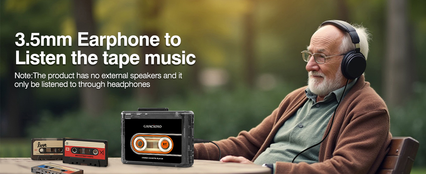 earphone cassette player
