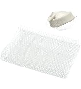 BENECREAT 3.28Yards Veil Mesh Fabric 10inch Wide Net Mesh Fabric Birdcage Bridal Veil for Wedding...