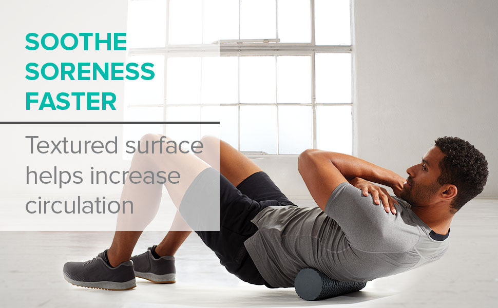 Gaiam Restore Compact Textured Foam Roller