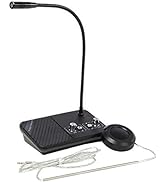 Window Speaker Intercom System Anti-Interference Dual Way Intercommunication Microphone and Speak...