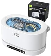 Minthouz Ultrasonic Cleaner with 5 Modes &amp; 500ml Capacity 48kHz High-Frequency Cleaning for Jewel...