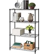 36" L×14" W×54" H Commercial Wire Shelving Unit Metal Shelf with 4 Tier Adjustable Layer Rack Str...