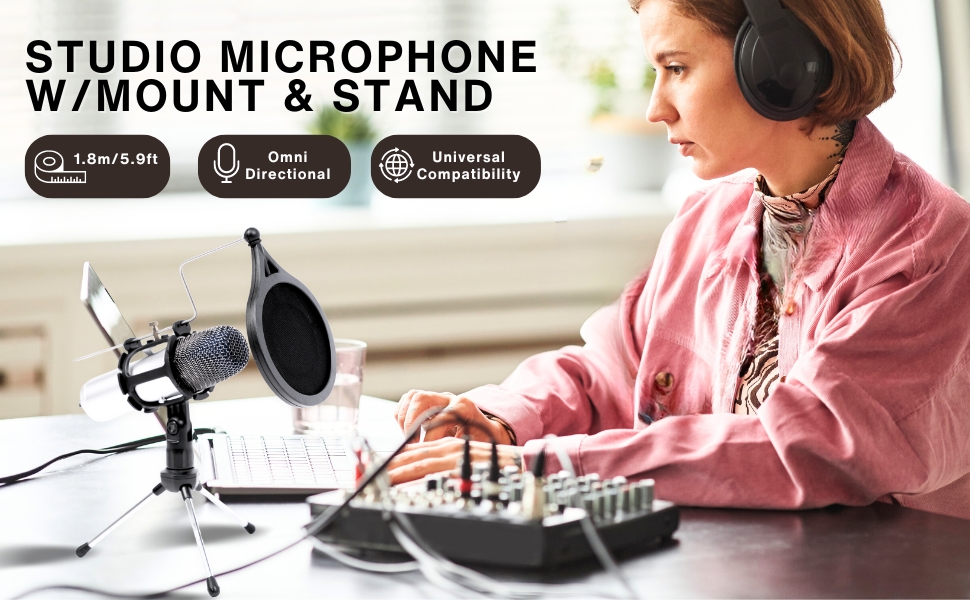 microphone for pc, podcast microphone, gaming mic, pc microphone, studio microphone, usb mic