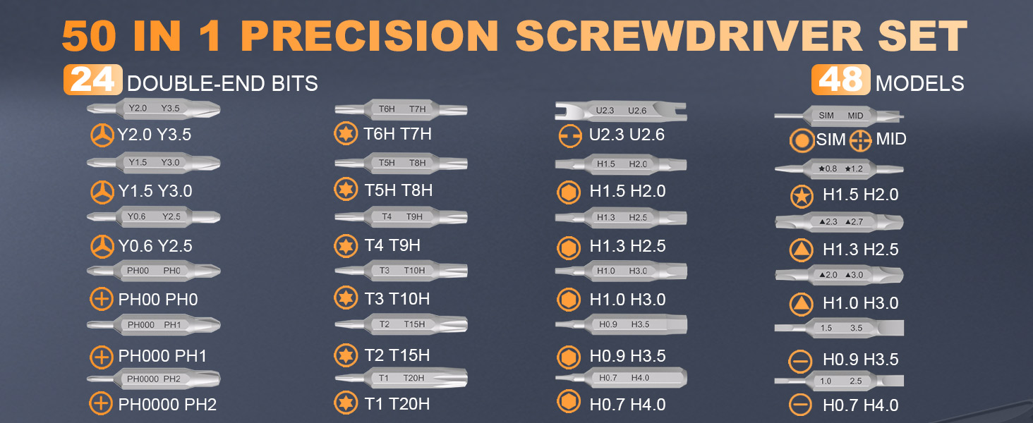 50 in 1 Precision Screwdriver Kit