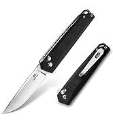 Mossy Oak Pocket Folding Knife, 3.5-Inch D2 Steel Drop Point Blade, G10 Handle, Small EDC Knife w...