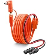 YHPWOQ 6FT Solar Connector to DC 8mm Adapter Cable, 12AWG+14AWG Tinned Copper - DC7909/DC8020 Cha...