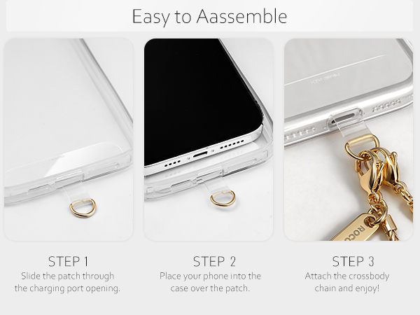 Gold Phone Chain Crossbody Strap