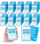 FAOEHN Makeup Remover Wipes Individually Wrapped Pack of 30,Avocado Scent 7x7.9 inch Blue Travel ...