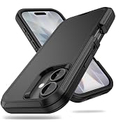 ACAGET for iPhone 17 Case Rugged Heavy Duty Matte Protective Phone Cases with Port Anti Dust Plug...