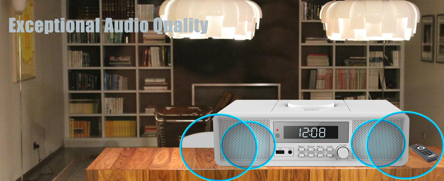 Radio CD Player white