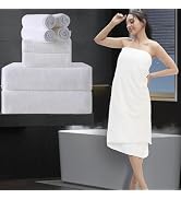 Luxury 8 Pack Towel Set (2 Extra Large Bath Towels Sheet,2 Hand Towels,4 Washcloths)700 GSM Cozy ...