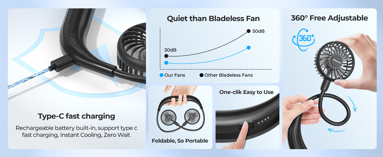 cooling neck fan