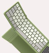 Nillkin Foldable Travel Keyboard with Touchpad &amp; Number Pad, Bluetooth Wireless Portable Folding ...