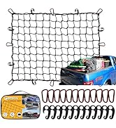 GSPSCN Cargo Net 5' x 7' for Truck Pickup Bed, Trailer,Boat,RV SUV Stretches to 15'x21' Max Heavy...